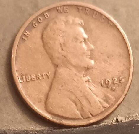 1925-D Obverse Stock Photo