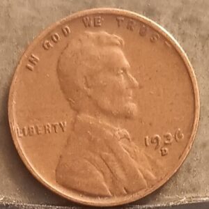 1936-D Lincoln Wheat Penny