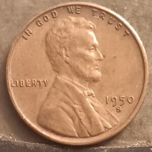 1950-S Lincoln Wheat Penny