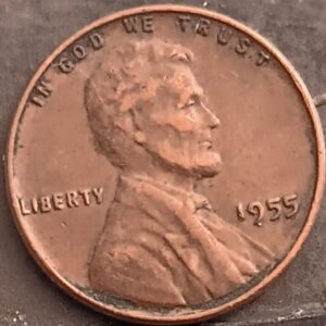 1955-P Lincoln Wheat Penny