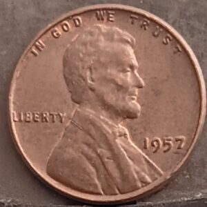 1957-P Lincoln Wheat Penny